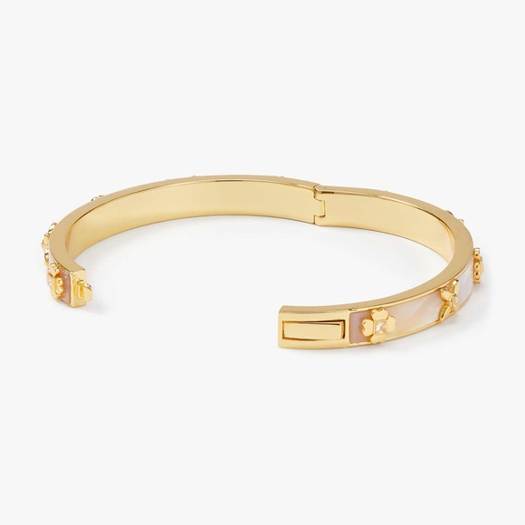 Kate Spade Gold and White Bangle NWT - Picture 3 of 13